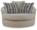 Calnita Oversized Swivel Accent Chair