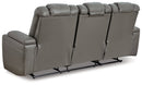 Mancin Reclining Sofa with Drop Down Table