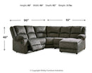 Benlocke Reclining Sectional with Chaise