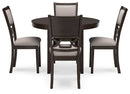 Langwest Dining Table and 4 Chairs (Set of 5)