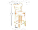 Pinnadel Counter Height Bar Stool