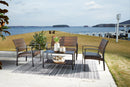Zariyah Outdoor Love/Chairs/Table Set (Set of 4)