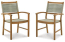 Janiyah Outdoor Dining Arm Chair (Set of 2)