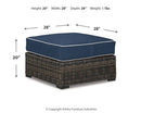 Grasson Lane Ottoman with Cushion