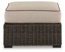 Coastline Bay Outdoor Ottoman with Cushion