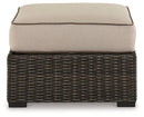 Coastline Bay Outdoor Ottoman with Cushion