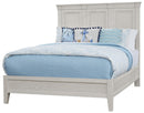 Vaughan-Bassett Passageways Oyster Grey California King Mansion Bed with Low Profile Footboard in Grey image