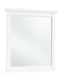 Vaughan-Bassett Bonanza Small Landscape Mirror in Whitre image