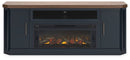 Landocken 83" TV Stand with Electric Fireplace
