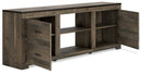 Trinell 4-Piece Entertainment Center with Electric Fireplace