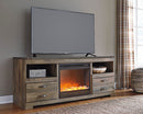 Trinell 63" TV Stand with Electric Fireplace