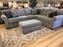 Tennessee Custom Upholstery Brantley Stationary 3 pc Fabric Sectional
