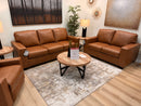 55603U1 Leather Sofa & Loveseat
