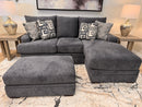Tennessee Custom Upholstery Luca Stationary Fabric Sofa Chaise